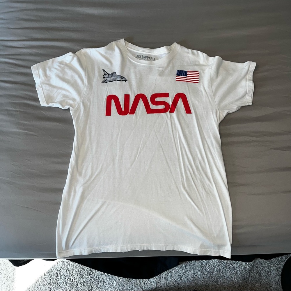White NASA T Shirt